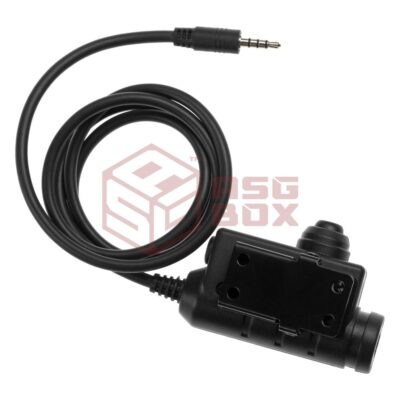 Alternative view of Earmor M51 Tactical PTT 3.5mm AUX Black