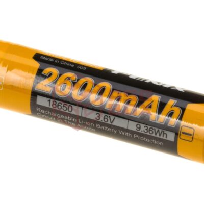 Fenix 18650 Battery 3.7V 2600mAh Black/Red