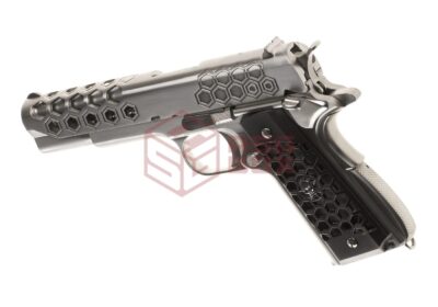 WE M1911 Hex Cut Full Metal GBB Silver - obrazek 2