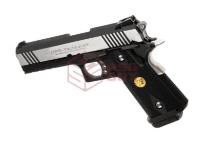 WE Hi-Capa 4.3 OPS Full Metal GBB Silver - obrazek 2