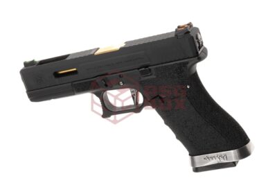 WE G-Force 17 BK Gold Barrel Metal Version GBB Black - obrazek 2