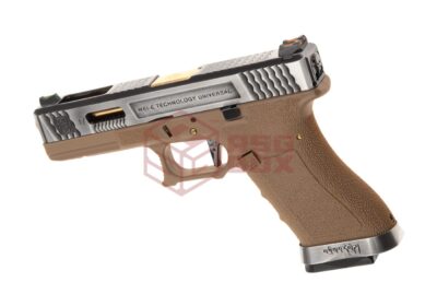 WE G-Force 17 SV Gold Barrel Metal Version GBB Desert - obrazek 2
