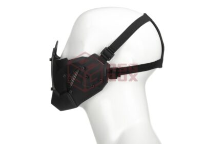 Pirate Arms Warrior Steel Half Face Mask Black - obrazek 2