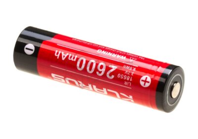 Klarus 18650 Battery 3.7V 2600mAh Black/Red - obrazek 2