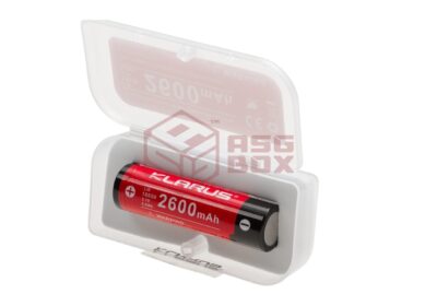 Klarus 18650 Battery 3.7V 2600mAh Black/Red - obrazek 4