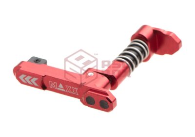 Maxx Model CNC Aluminum Advanced Magazine Release Style B Red - obrazek 2
