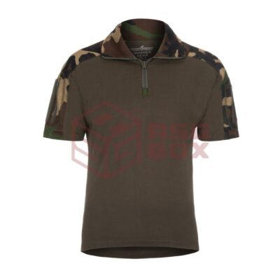 Alternative view of Invader Gear Combat Shirt Short Sleeve Woodland M