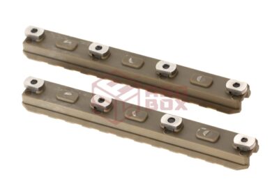 Amoeba 5 Inch M-LOK Plastic Rail 2-Pack Dark Earth - obrazek 2