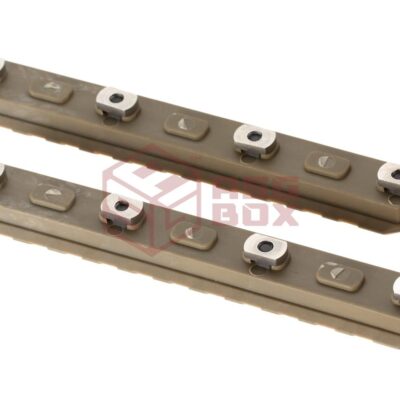 Alternative view of Amoeba 5 Inch M-LOK Plastic Rail 2-Pack Dark Earth