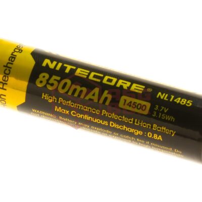 asgbox.pl - NL1485 14500 Battery 3.7V 850mAh Nitecore
