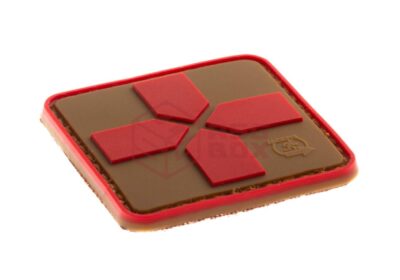 JTG Red Cross Rubber Patch 40mm Coyote Red - obrazek 2