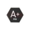 asgbox.pl - Bloodgroup Hexagon Rubber Patch A Pos JTG