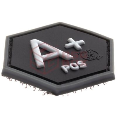 Alternative view of JTG Bloodgroup Hexagon Rubber Patch A Pos SWAT