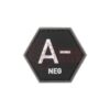 asgbox.pl - Bloodgroup Hexagon Rubber Patch A Neg JTG