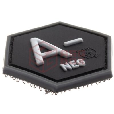 Alternative view of JTG Bloodgroup Hexagon Rubber Patch A Neg SWAT