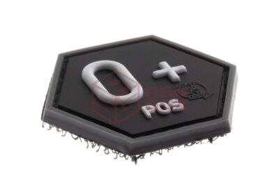 JTG Bloodgroup Hexagon Rubber Patch 0 Pos SWAT - obrazek 2