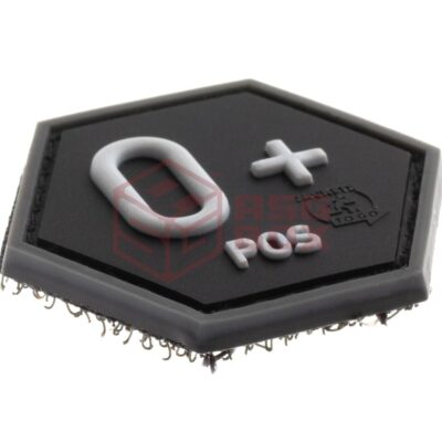 Alternative view of JTG Bloodgroup Hexagon Rubber Patch 0 Pos SWAT