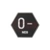 asgbox.pl - Bloodgroup Hexagon Rubber Patch 0 Neg JTG