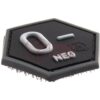 JTG Bloodgroup Hexagon Rubber Patch 0 Neg SWAT OD-TM-10865151700 27855 asgbox.pl
