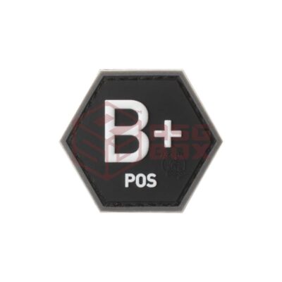 asgbox.pl - Bloodgroup Hexagon Rubber Patch B Pos JTG