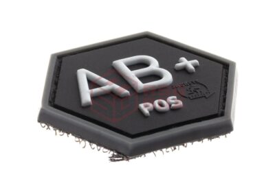 JTG Bloodgroup Hexagon Rubber Patch AB Pos SWAT - obrazek 2