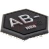JTG Bloodgroup Hexagon Rubber Patch AB Neg SWAT OD-TM-10865551700 27859 asgbox.pl