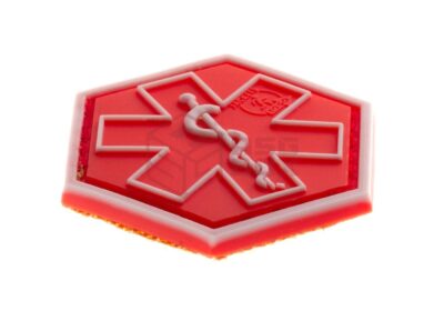 JTG Paramedic Hexagon Rubber Patch Red - obrazek 2