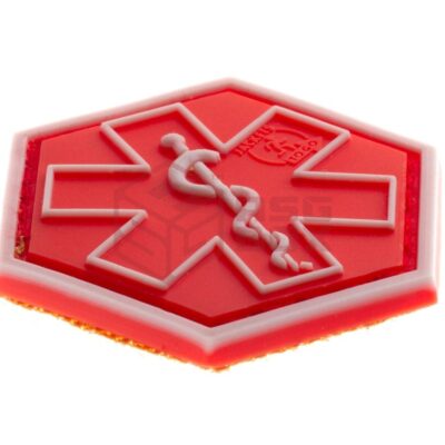 Alternative view of JTG Paramedic Hexagon Rubber Patch Red