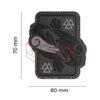 JTG Odins Raven Rubber Patch Grey OD-TM-10867210000 27890 asgbox.pl