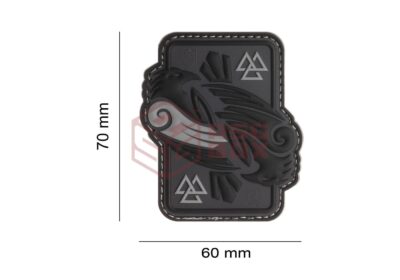 JTG Odins Raven Rubber Patch Grey - obrazek 3