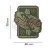JTG Odins Raven Rubber Patch Green OD-TM-10867220000 27891 asgbox.pl