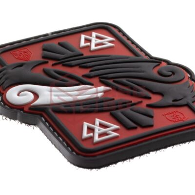 Alternative view of JTG Odins Raven Rubber Patch Red Sky