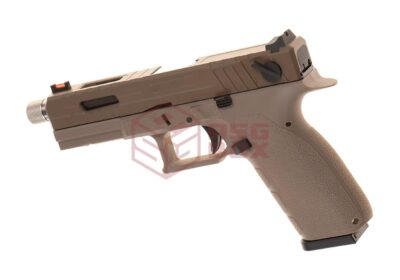 KJ Works KP-13F TBC Full Auto Metal Version GBB Tan - obrazek 2