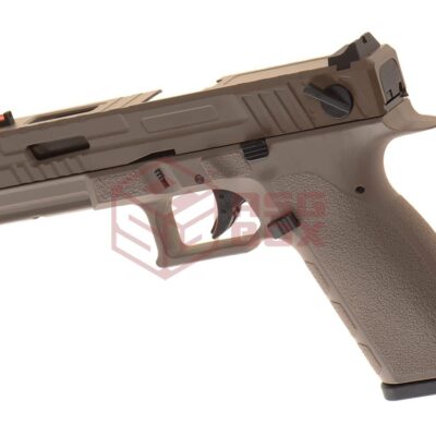 Alternative view of KJ Works KP-13F TBC Full Auto Metal Version Co2 Tan