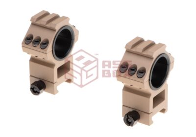 Aim-O Top Rail 25.4mm / 30mm Mount Rings Desert