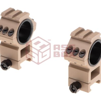 Aim-O Top Rail 25.4mm / 30mm Mount Rings Desert