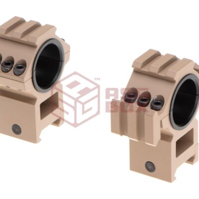 Alternative view of Aim-O Tri-Side Rail 25.4mm / 30mm Mount Rings Desert