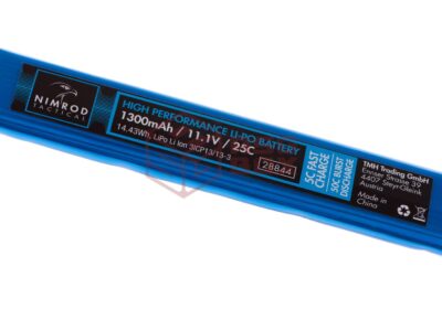 Nimrod Lipo 11.1V 1300mAh 25C Split Type Blue - obrazek 3