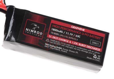 Nimrod Lipo 11.1V 1800mAh 65C Graphene T-Plug Black - obrazek 3