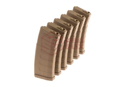 KWA Magazin K120 M4 Midcap 120rds 6-pack Dark Earth