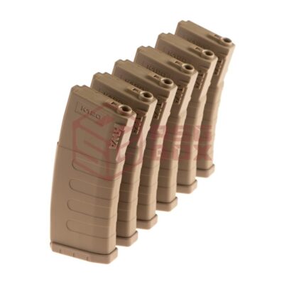 KWA Magazin K120 M4 Midcap 120rds 6-pack Dark Earth