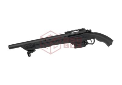 Action Army AAC T11 Short Bolt Action Sniper Rifle Black - obrazek 2