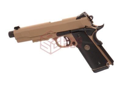 KJ Works M1911 MEU TBC Full Metal GBB Tan - obrazek 2
