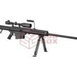 Snow Wolf Barrett M82A1 Bolt Action Sniper Rifle Set Black