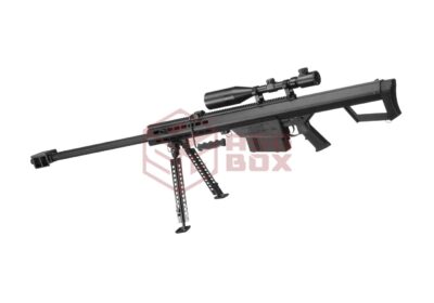 Snow Wolf Barrett M82A1 Bolt Action Sniper Rifle Set Black - obrazek 2