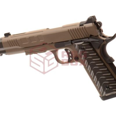 Alternative view of KJ Works KP-16 Full Metal GBB Tan