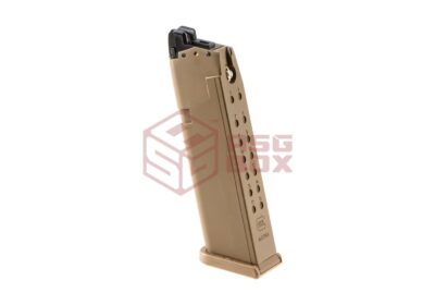 Glock Magazine for Glock 19X Metal Version GBB Tan - obrazek 2