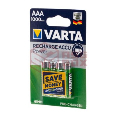 asgbox.pl - AAA Rechargable 1000mAh 4pcs Varta