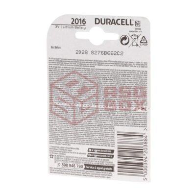 Alternative view of Duracell CR2016 2pcs