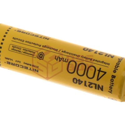 Nitecore NL2140 21700 Battery 3.7V 4000mAh Yellow